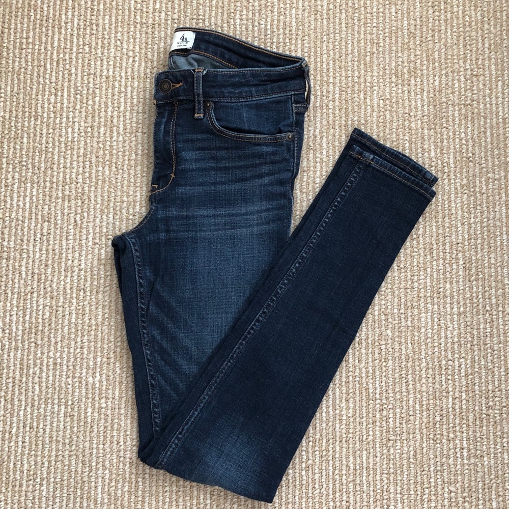 Abercrombie Super Skinny Dark Wash Jeans